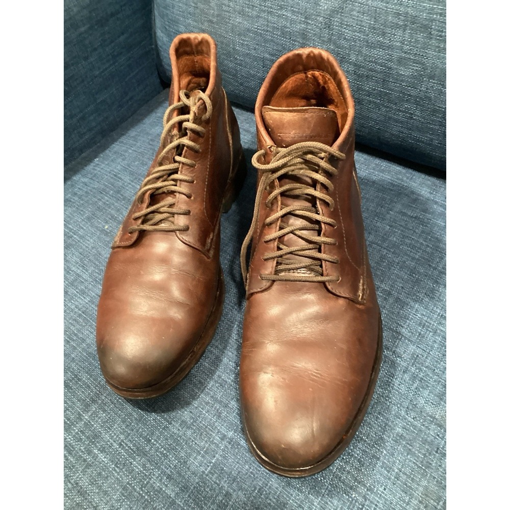 Frye Men's Corey Cognac Leather Lace Up Ankle Boots